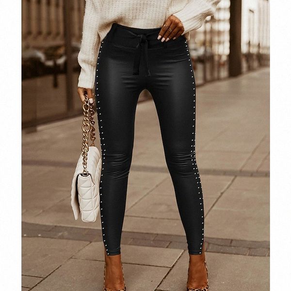 women's fashion tights leggings split rivet ankle-length pants casual weekend micro-elastic plain pu comfort mid waist slim black brown
women's fashion tights leggings split rivet ankle-length pants casual weekend micro-elastic plain pu comfort mid waist slim black brown