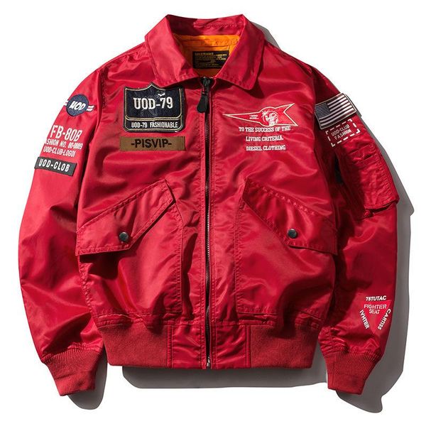 men's jackets spring autumn casual windproof pilot embroidery coat fashion streetwear bomber jacket men, Black;brown
men's jackets spring autumn casual windproof pilot embroidery coat fashion streetwear bomber jacket men, Black;brown