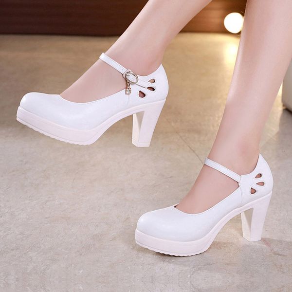 dress shoes size round big toe block platform women pumps high heels wedding ladies office work shoe split leather 45n4, Black
dress shoes size round big toe block platform women pumps high heels wedding ladies office work shoe split leather 45n4, Black