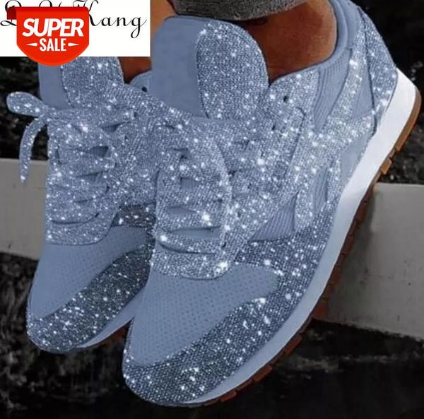 women's casual sneakers trendy breathable crystal sequins lace up low-round #um4s 
women's casual sneakers trendy breathable crystal sequins lace up low-round #um4s