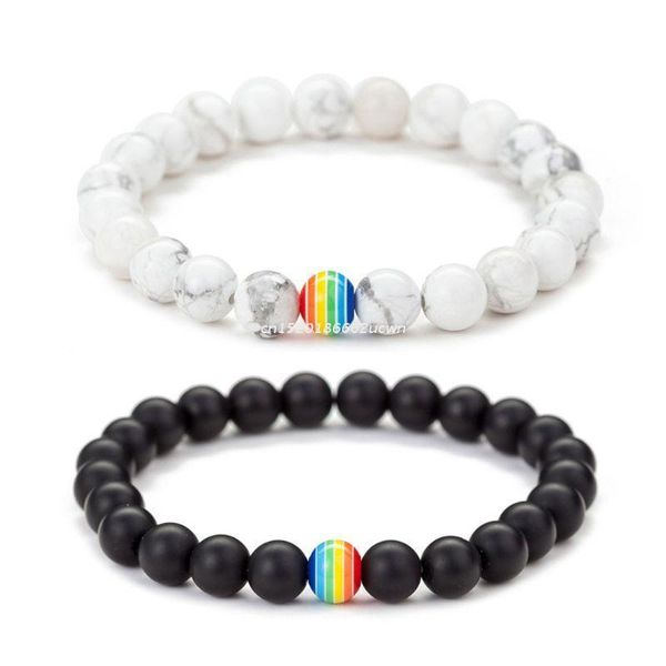 charm bracelets 2pcs rainbow gay pride lovers matte agate beaded kit fashion jewelry dropship, Golden;silver
charm bracelets 2pcs rainbow gay pride lovers matte agate beaded kit fashion jewelry dropship, Golden;silver
