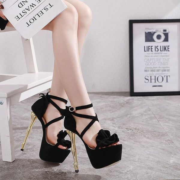 buckle strap sandals high platform sandal party shoes wedding women pumps 16cm heels bow lja963, Black
buckle strap sandals high platform sandal party shoes wedding women pumps 16cm heels bow lja963, Black