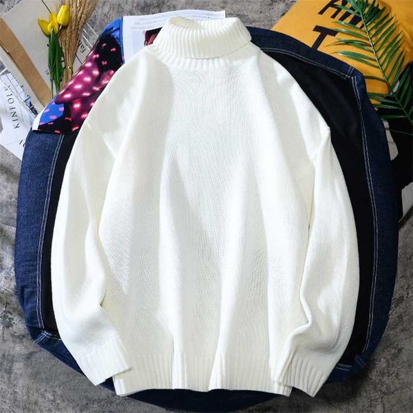 winter men's sweaters high-neck warm bottoming casual loose knitwear sweaters pullover turtleneck sweater couple 211006, White;black
winter men's sweaters high-neck warm bottoming casual loose knitwear sweaters pullover turtleneck sweater couple 211006, White;black