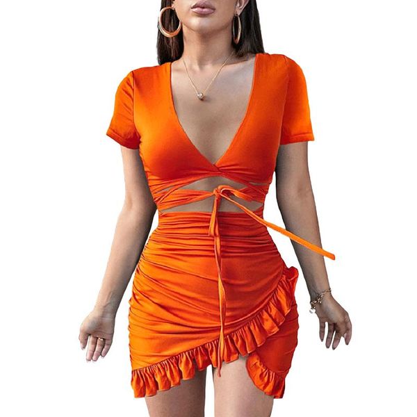 casual dresses women summer irregular dress hollow out tie up leoaprd foral short sleeve deep v-neck ruffles mini slim bodycon club, Black;gray
casual dresses women summer irregular dress hollow out tie up leoaprd foral short sleeve deep v-neck ruffles mini slim bodycon club, Black;gray