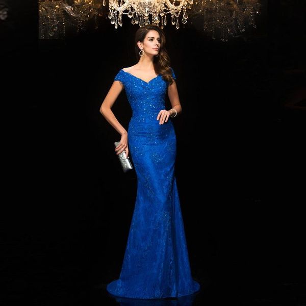 party dresses 2021 latest elegant mermaid blue long evening cap sleeves v neckline wedding guest gowns back out appliqued beaded, White;black
party dresses 2021 latest elegant mermaid blue long evening cap sleeves v neckline wedding guest gowns back out appliqued beaded, White;black