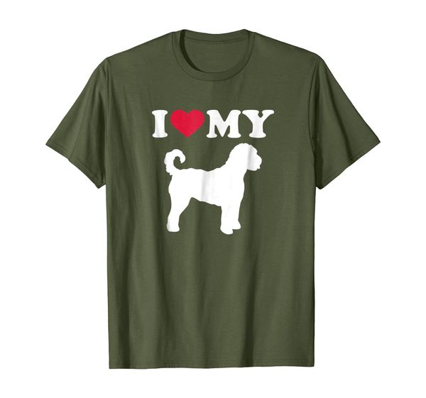 i love my goldendoodle t-shirt, White;black