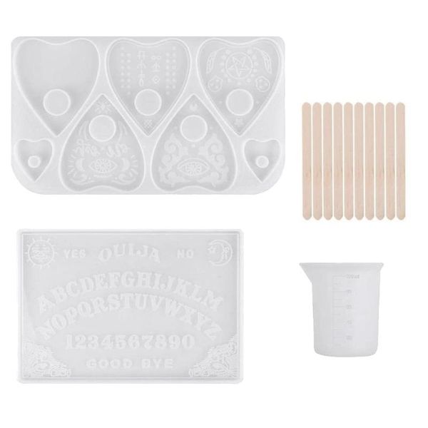 craft tools ouija board resin mold diy with measuring cup and stirring sticks for game, crafts decorations
craft tools ouija board resin mold diy with measuring cup and stirring sticks for game, crafts decorations