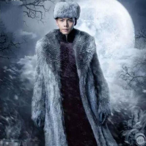 men's fur & faux winter fashion men leather jacket outerwear male 2021 environmentally friendly artificial hair long star coat, Black
men's fur & faux winter fashion men leather jacket outerwear male 2021 environmentally friendly artificial hair long star coat, Black