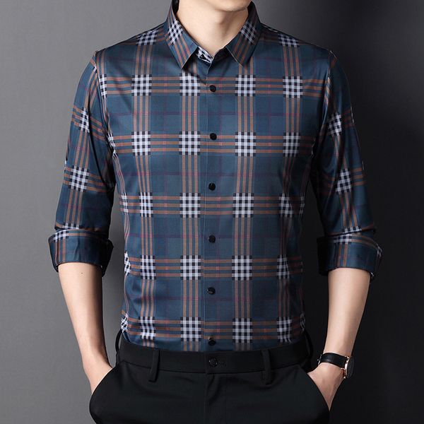 spring and autumn men's long sleeved fashion casual plaid shirt youth men's thin inch shirt trend, Black
spring and autumn men's long sleeved fashion casual plaid shirt youth men's thin inch shirt trend, Black