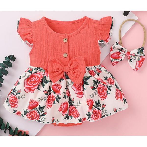 cute girl printed bodysuits outfits baby sleeve round neck bowknot button skirt-like bodysuit+ headband infant playsuits rompers, Blue
cute girl printed bodysuits outfits baby sleeve round neck bowknot button skirt-like bodysuit+ headband infant playsuits rompers, Blue