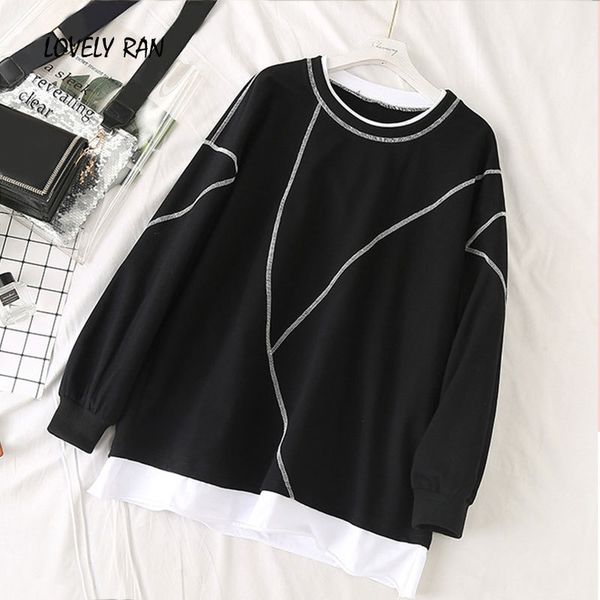 women's hoodies & sweatshirts plus size 5xl fake two warm sweatshirt oversize o-neck long sleeve spring loose ladies pullover g37, Black
women's hoodies & sweatshirts plus size 5xl fake two warm sweatshirt oversize o-neck long sleeve spring loose ladies pullover g37, Black