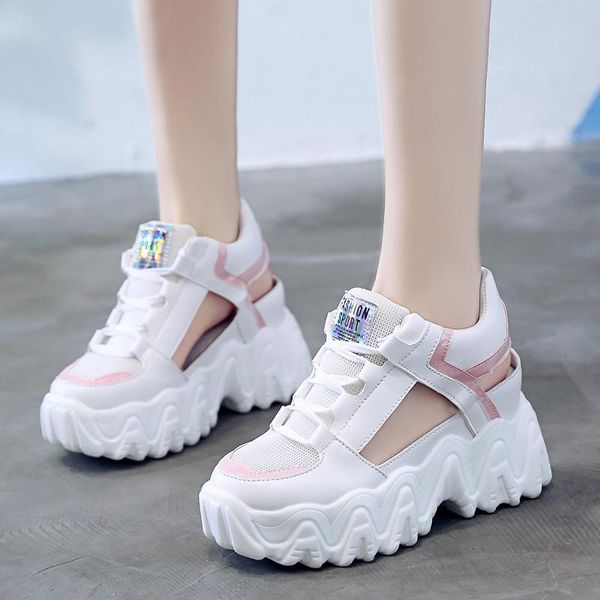 summer dad sandals for women 2021 thick platform sponge shoes hollow mesh breathable sneakers high heels, Black
summer dad sandals for women 2021 thick platform sponge shoes hollow mesh breathable sneakers high heels, Black