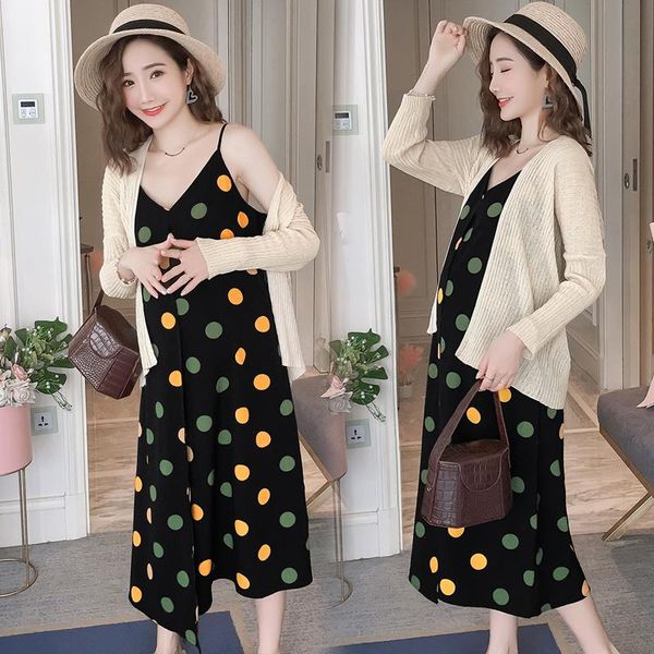 maternity dresses 9016# t shirt + dress clothes dot printing loose stylish two-piece long sleevess for pregnant women mom, White
maternity dresses 9016# t shirt + dress clothes dot printing loose stylish two-piece long sleevess for pregnant women mom, White