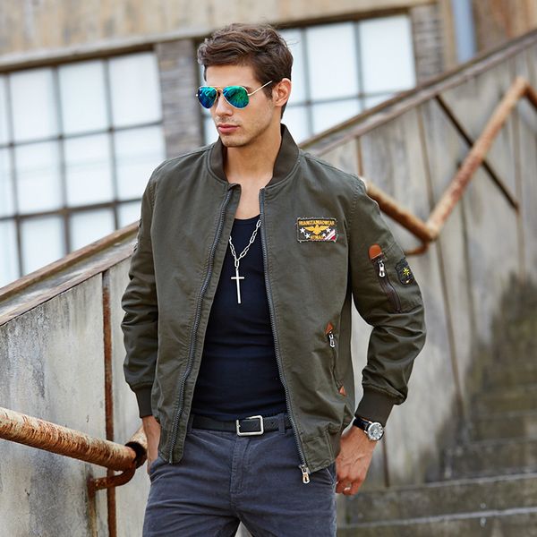fashion jacket men's leisure military style large cotton spring autumn coat straight 9930, Black;brown
fashion jacket men's leisure military style large cotton spring autumn coat straight 9930, Black;brown