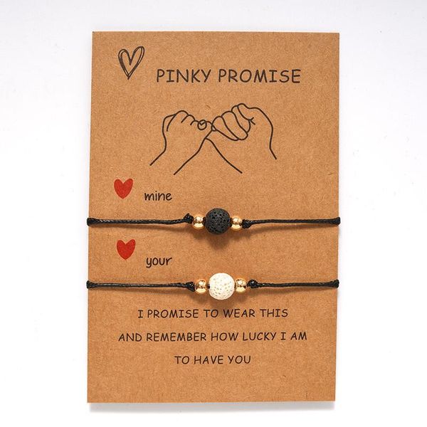 charm bracelets pinky promise woven bracelet essential oil round beads volcanic stone card lovers jewelry dropship, Golden;silver
charm bracelets pinky promise woven bracelet essential oil round beads volcanic stone card lovers jewelry dropship, Golden;silver
