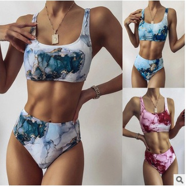 2021 new print sport bandeau push up bikinis marble women swimsuit high waist swimwear bathing suit women beach wear summer, White;black
2021 new print sport bandeau push up bikinis marble women swimsuit high waist swimwear bathing suit women beach wear summer, White;black