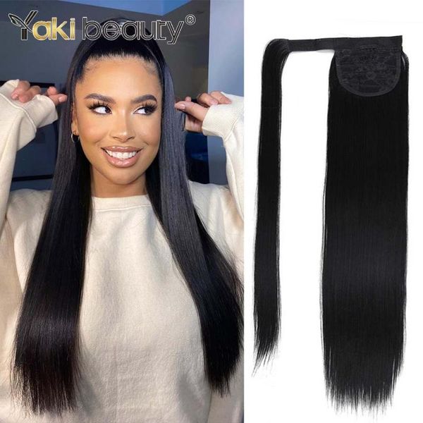 synthetic wigs magic paste ponytail 28inch straight clip in hairpiece for women by yaki beauty, Black
synthetic wigs magic paste ponytail 28inch straight clip in hairpiece for women by yaki beauty, Black