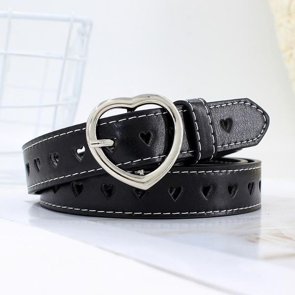 sweetheart buckle with adjustable ladies cute heart-shaped thin belt fashion belts, Black;brown
sweetheart buckle with adjustable ladies cute heart-shaped thin belt fashion belts, Black;brown
