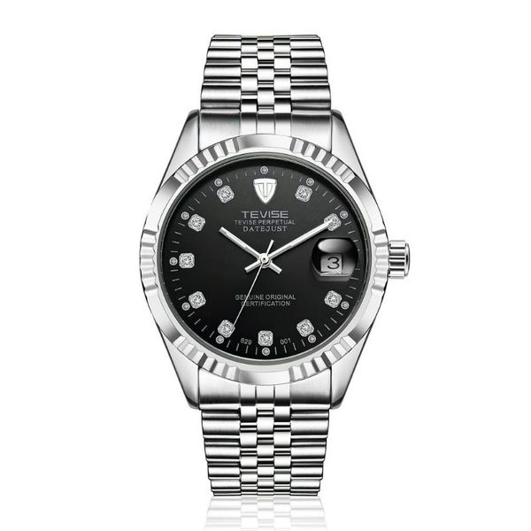629-001 business style men automatic mechanical watch needle calendar luxury waterproof stainless steel wristwatch wristwatches, Slivery;brown
629-001 business style men automatic mechanical watch needle calendar luxury waterproof stainless steel wristwatch wristwatches, Slivery;brown