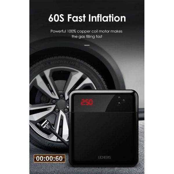 inflatable pump n84f car air compressor intelligent auto tire 60s fast inflation mini portable electric tyre inflator compresor
inflatable pump n84f car air compressor intelligent auto tire 60s fast inflation mini portable electric tyre inflator compresor