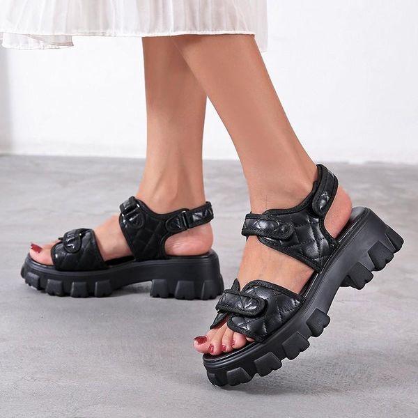 sandals 2021 spring autumn cool hook & loop thick flat platform women's slippers front rear strap solid square heel shoes, Black
sandals 2021 spring autumn cool hook & loop thick flat platform women's slippers front rear strap solid square heel shoes, Black