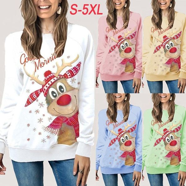 plus size cute elk print christmas sweatshirt women long sleeve round neck loose casual blouse oversize women's hoodies & sweatshirts, Black
plus size cute elk print christmas sweatshirt women long sleeve round neck loose casual blouse oversize women's hoodies & sweatshirts, Black