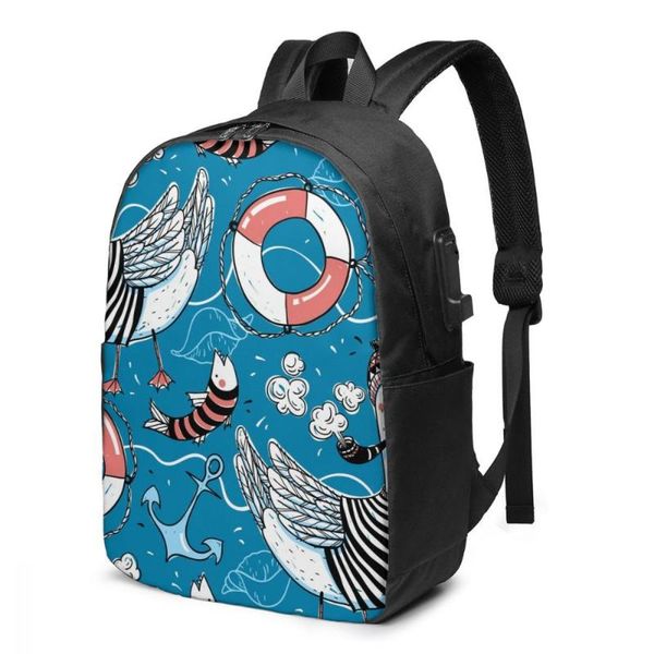 backpack teenage for school boy girl nautical sailors fishes anchor pattern bag usb charging bookbag
backpack teenage for school boy girl nautical sailors fishes anchor pattern bag usb charging bookbag