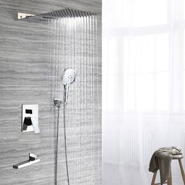 concealed bathroom shower set brass chrome rain faucet wall mounted valve system head sets
concealed bathroom shower set brass chrome rain faucet wall mounted valve system head sets