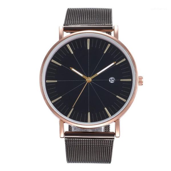 simple creative embossed stainless steel mesh belt watch quartz calendar wrist analog women's watches xb40 wristwatches, Slivery;brown
simple creative embossed stainless steel mesh belt watch quartz calendar wrist analog women's watches xb40 wristwatches, Slivery;brown