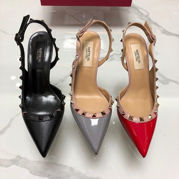 sandals 2021 women sandal v right high heel 10cm with rivets genuine leather wedding shoes pointed toe thin, Black
sandals 2021 women sandal v right high heel 10cm with rivets genuine leather wedding shoes pointed toe thin, Black