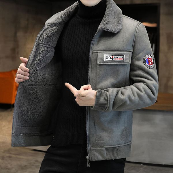 men's suede et, warm collar coat, motorcycle thick leather wool clothing, winter clothing., Black;brown
men's suede et, warm collar coat, motorcycle thick leather wool clothing, winter clothing., Black;brown
