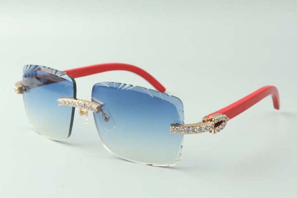 2021 cutting lens xl diamonds sunglasses 3524020, red wooden temples glasses, size: 58-18-135 mm, White;black
2021 cutting lens xl diamonds sunglasses 3524020, red wooden temples glasses, size: 58-18-135 mm, White;black