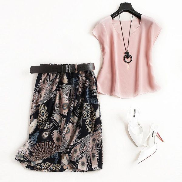 women's tracksuits fashion silk shirt printed skirt two-piece set 2021 summer suit with belt 2 piece women ensemble femme, Gray
women's tracksuits fashion silk shirt printed skirt two-piece set 2021 summer suit with belt 2 piece women ensemble femme, Gray