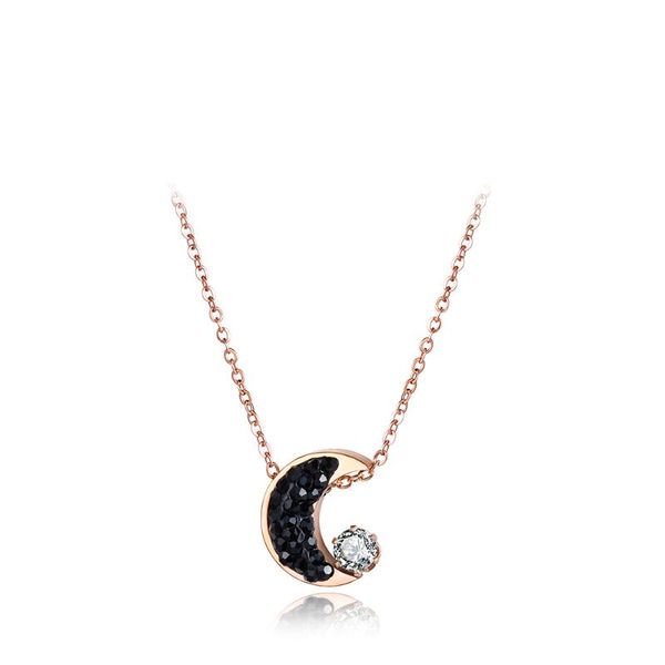 pendant necklaces jeemango fashion cubic zirconia moon chokers for women rhinestone rose gold stainless steel jewelry n18036, Silver
pendant necklaces jeemango fashion cubic zirconia moon chokers for women rhinestone rose gold stainless steel jewelry n18036, Silver