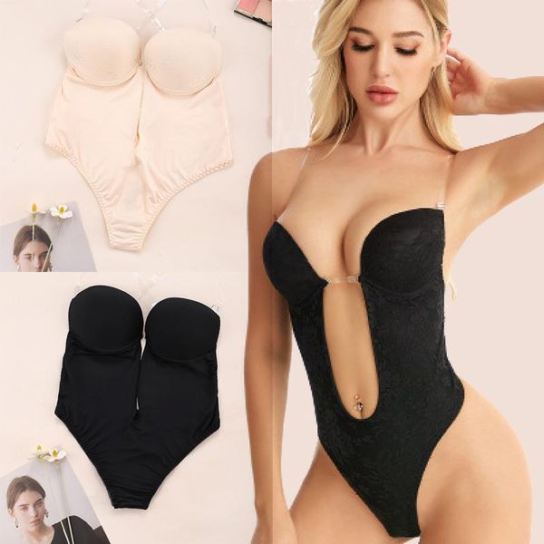 women's shapers 2021 one-piece lingerie bodysuit woman seamless invisible bra slimming tie comfortable backless tube underwear, Black;white
women's shapers 2021 one-piece lingerie bodysuit woman seamless invisible bra slimming tie comfortable backless tube underwear, Black;white