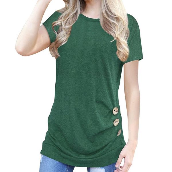 women's t-shirt summer loose casual women female short sleeve tees button t shirts open side tumblr harajuku, White
women's t-shirt summer loose casual women female short sleeve tees button t shirts open side tumblr harajuku, White