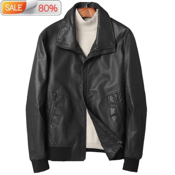 men's leather & faux genuine autumn winter jacket men real sheepskin coat mens jackets and coats veste homme p-da22ac nd1321, Black
men's leather & faux genuine autumn winter jacket men real sheepskin coat mens jackets and coats veste homme p-da22ac nd1321, Black