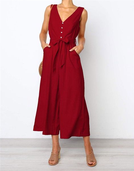 women's jumpsuits & rompers women casual wide leg jumpsuit fashion lady summer v neck strap solid romper trousers, Black;white
women's jumpsuits & rompers women casual wide leg jumpsuit fashion lady summer v neck strap solid romper trousers, Black;white