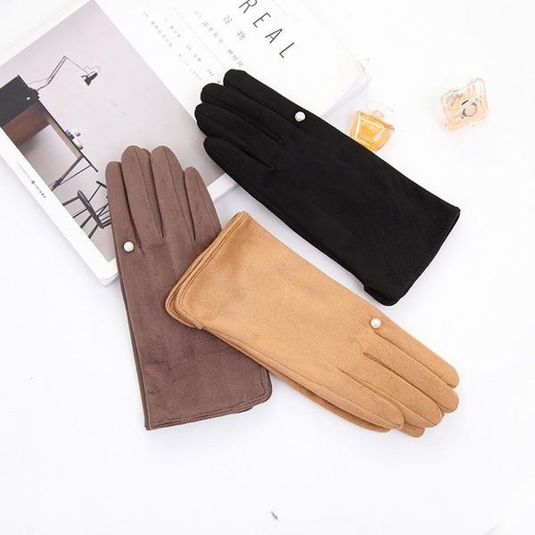 five fingers gloves winter keep warm touch screen suede pearl decoration women elegant cute lovely female plus velvet, Blue;gray
five fingers gloves winter keep warm touch screen suede pearl decoration women elegant cute lovely female plus velvet, Blue;gray