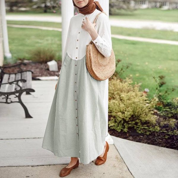 casual dresses holiday long shirt women collar neck grid printed robe bohemian muslim dubai islmaic maxi sundress 5xl ynk9, Black;gray
casual dresses holiday long shirt women collar neck grid printed robe bohemian muslim dubai islmaic maxi sundress 5xl ynk9, Black;gray
