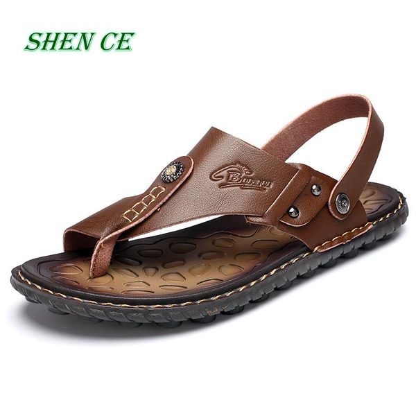 sandals shen ce summer male outdoor flip flops men comfortable casual shoes leather breathable beach, Black
sandals shen ce summer male outdoor flip flops men comfortable casual shoes leather breathable beach, Black