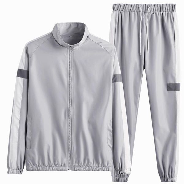 men's tracksuits men casual sets 4xl 2021 spring zipper jacket male big size splice jogger tracksuit +pants sportswear sport suit cloth, Gray
men's tracksuits men casual sets 4xl 2021 spring zipper jacket male big size splice jogger tracksuit +pants sportswear sport suit cloth, Gray