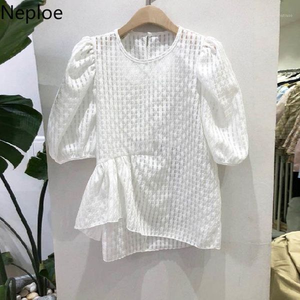 women's blouses & shirts neploe irregular pleated blouse women solid o neck short sleeve blusa spring 2021 fashion casual female 1d304, White
women's blouses & shirts neploe irregular pleated blouse women solid o neck short sleeve blusa spring 2021 fashion casual female 1d304, White