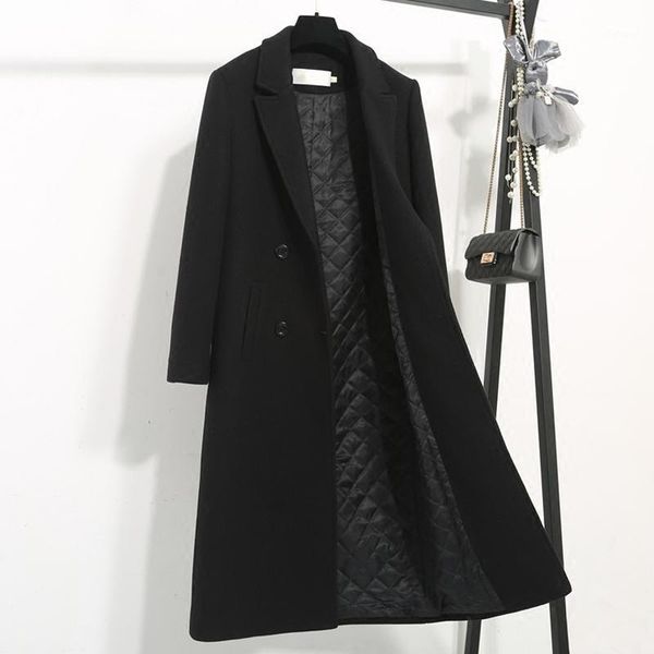 wool jacket coats women's overcoat 2021 autumn/winter fashion casual slim thicken warm black long coat outerwear female & blends
wool jacket coats women's overcoat 2021 autumn/winter fashion casual slim thicken warm black long coat outerwear female & blends