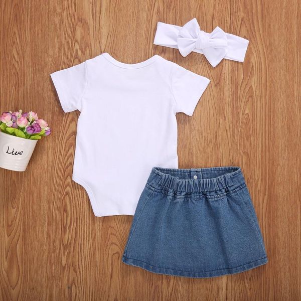 baby & children's 0-24m girls clothes sets 3pcs solid long/short sleeve romper denim a-line skirts headband clothing, White
baby & children's 0-24m girls clothes sets 3pcs solid long/short sleeve romper denim a-line skirts headband clothing, White