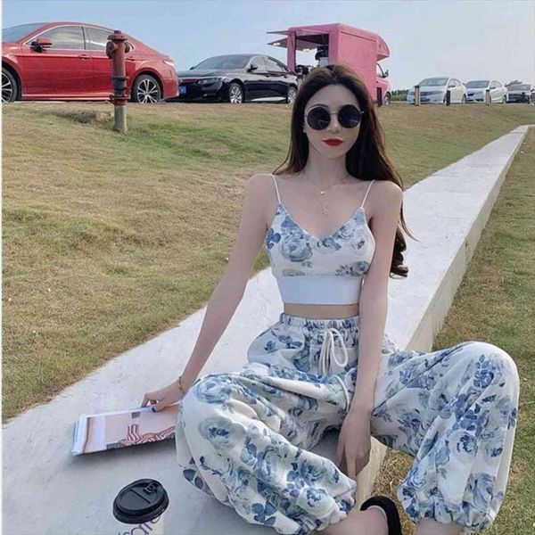 summer suspender vest t shirt women tanks high waist loose wide leg long pants suit two piece, White
summer suspender vest t shirt women tanks high waist loose wide leg long pants suit two piece, White