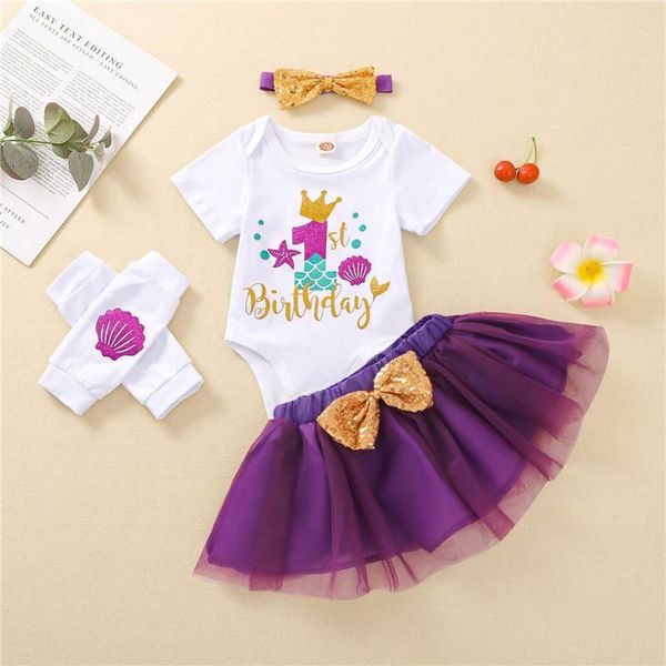baby girl's four-piece suit letter print romper + skirt leg sleeves headwear for birthday party pography clothing sets, White
baby girl's four-piece suit letter print romper + skirt leg sleeves headwear for birthday party pography clothing sets, White