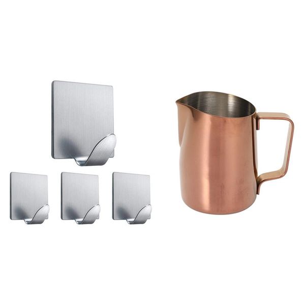 4x self adhesive hooks heavy duty wall stainless steel & 1x 450ml oblique mouth pull flower cup rails
4x self adhesive hooks heavy duty wall stainless steel & 1x 450ml oblique mouth pull flower cup rails