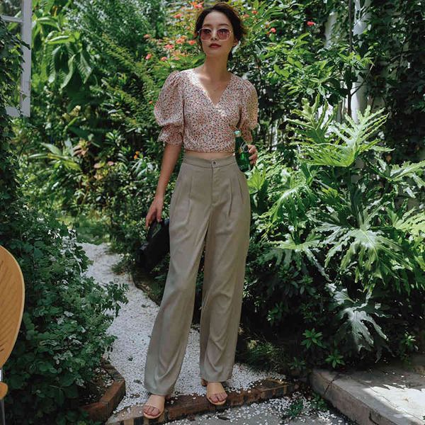 capris Ladies chiffon baggy and d973 pants, Black;white