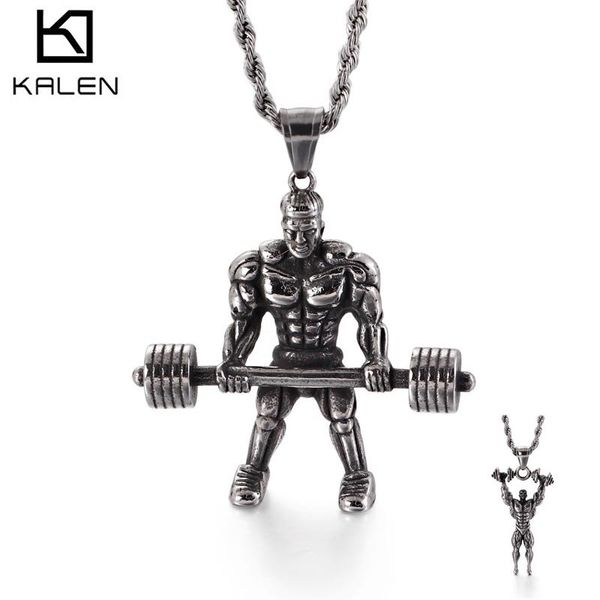 pendant necklaces 2 style stainless steel muscle men fitness gym necklace weightlifting jewelry, Silver
pendant necklaces 2 style stainless steel muscle men fitness gym necklace weightlifting jewelry, Silver